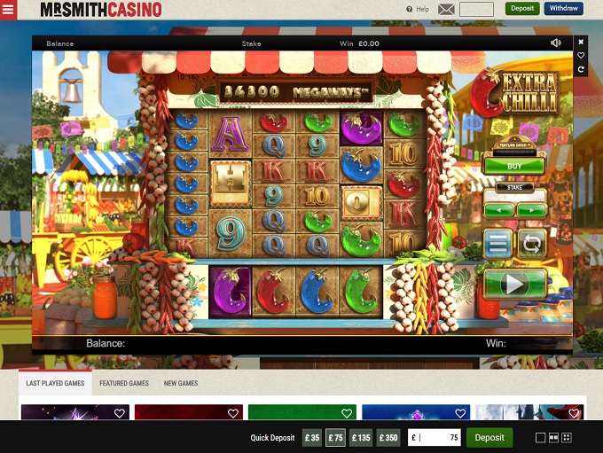 Mr Smith Casino screenshot 5