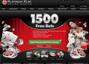Platinum Play CasinoHome Page