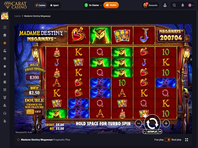 CaratCasino screenshot 4