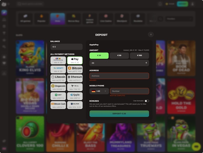 Oliver Casino screenshot 3