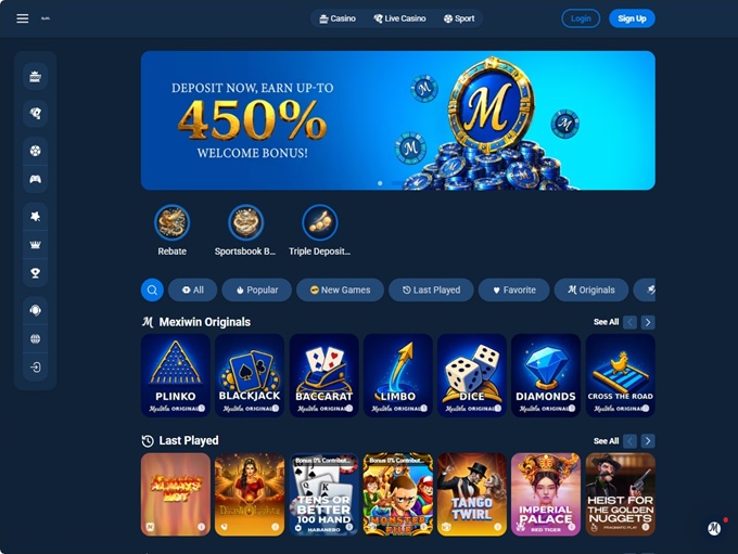 Mexiwin Casino screenshot 1