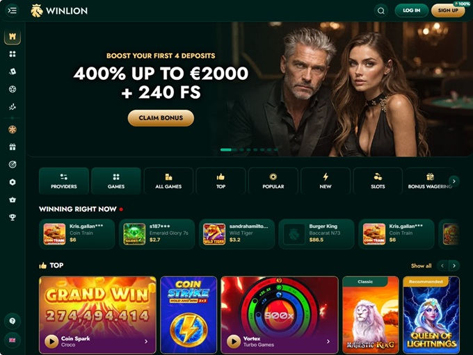 WinLion Casino screenshot 1