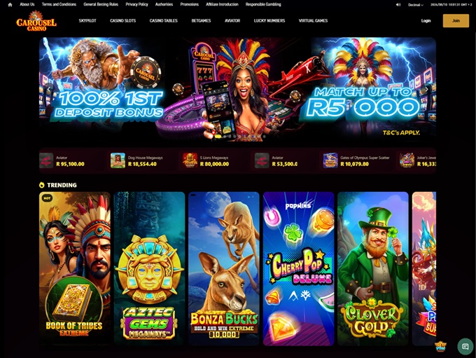 Carousel Casino lobby