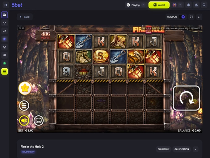 5Bet Casino screenshot 4