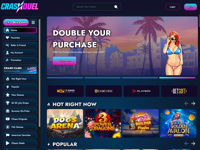 CrashDuel lobby