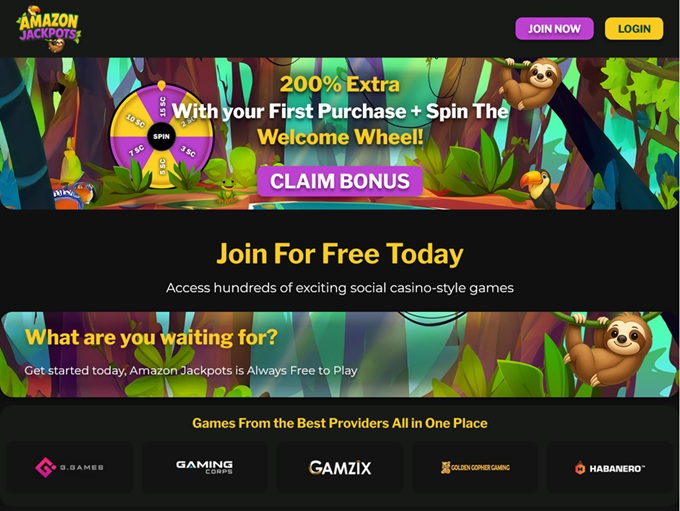 Amazon Jackpots lobby