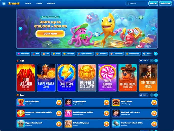 Spinfin screenshot 1
