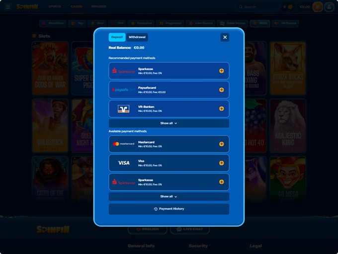 Spinfin screenshot 3