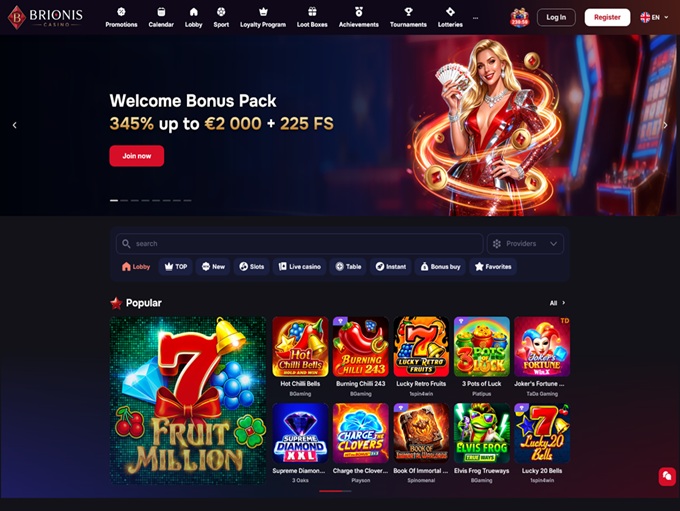 Brionis Casino screenshot 1