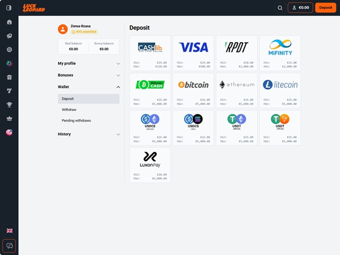LuckLeopard screenshot 3