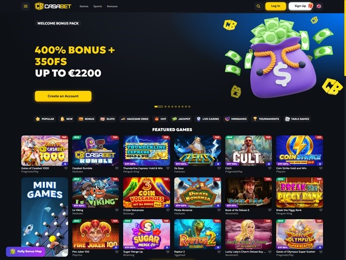 Casabet Casino screenshot 1