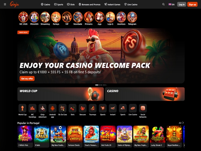 Ginja Casino screenshot 1