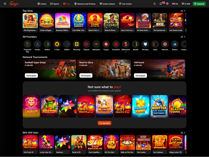 Ginja Casino screenshot 2