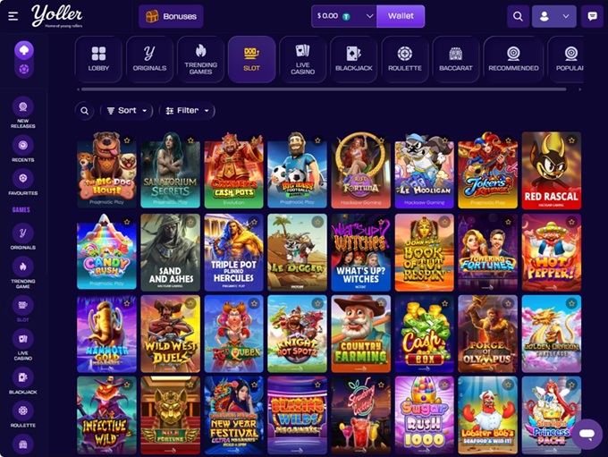 Yoller Casino screenshot 2
