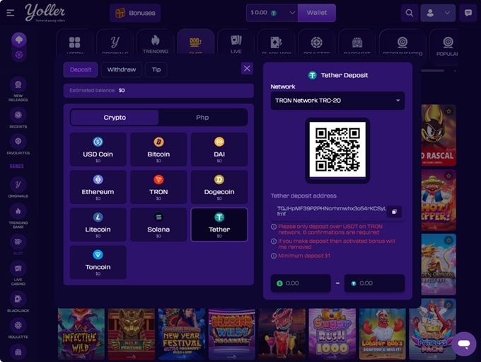 Yoller Casino screenshot 3