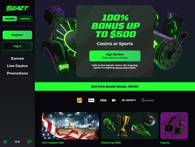 Beazt Casino screenshot 1