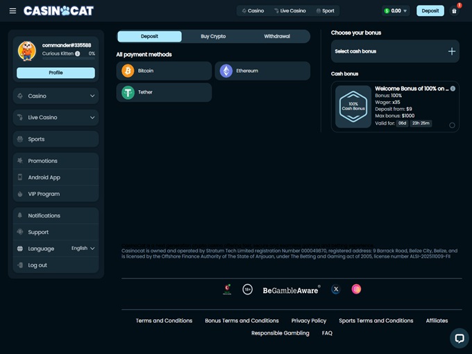 CasinoCat screenshot 3