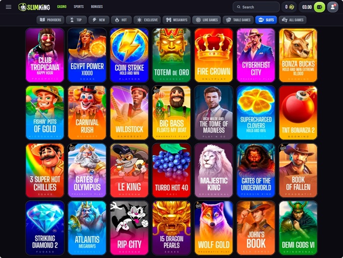 Slimking Casino screenshot 2