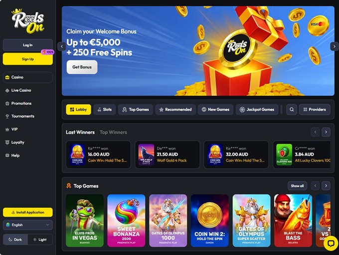 ReelsOn Casino screenshot 1