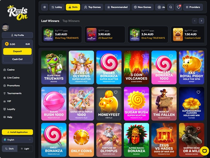 ReelsOn Casino screenshot 2