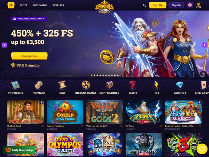 Emperia Casino screenshot 1