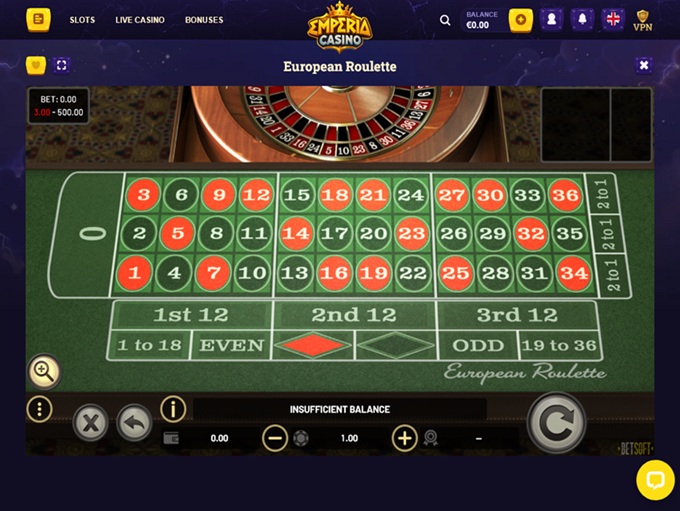 Emperia Casino screenshot 6