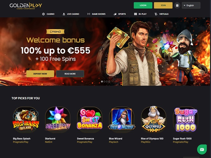 GoldenPlay Casino screenshot 1