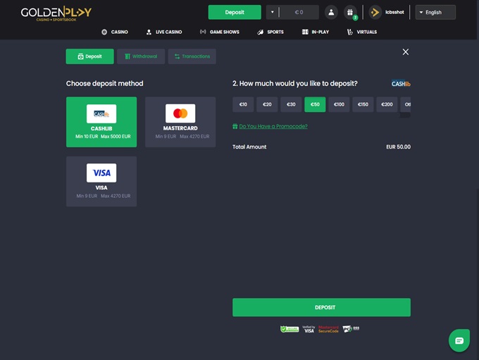 GoldenPlay Casino screenshot 3