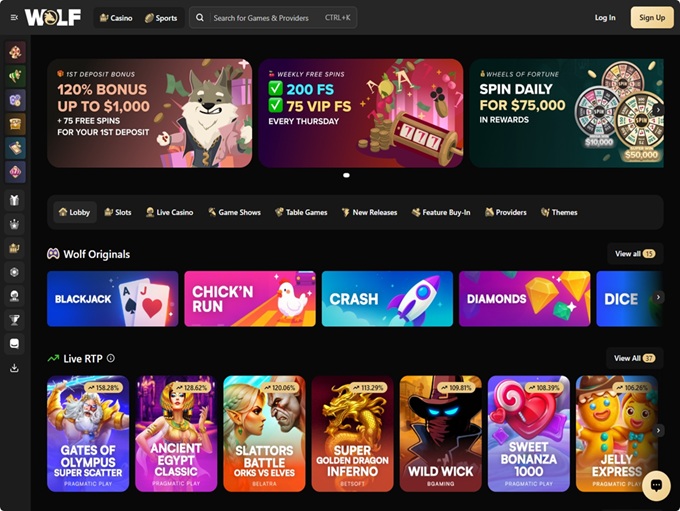 Wolf.io screenshot 1