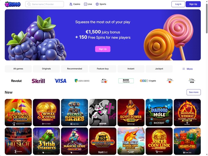 Zumo.bet lobby