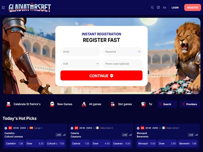 GladiatorsBet screenshot 1