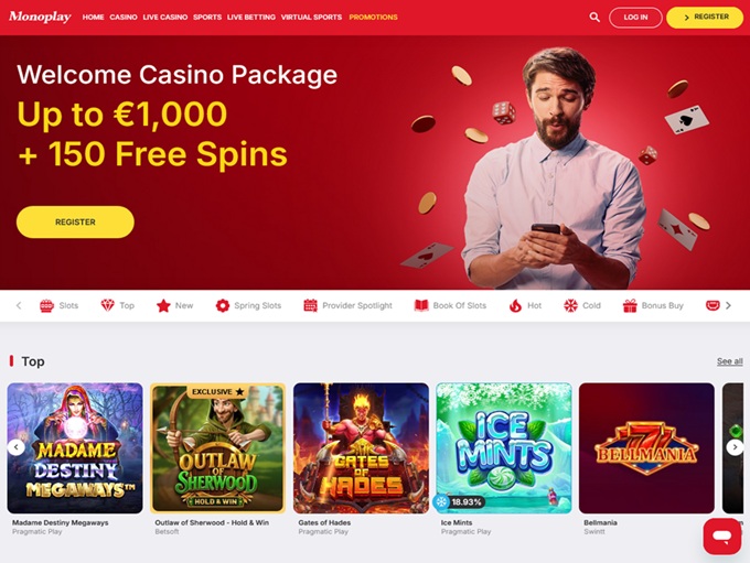 MonoPlay Casino screenshot 1