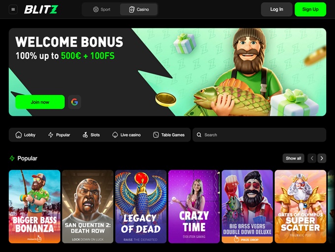 Blitz.Bet Casino screenshot 1