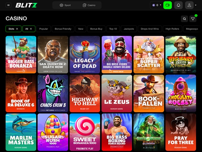 Blitz.Bet Casino screenshot 2