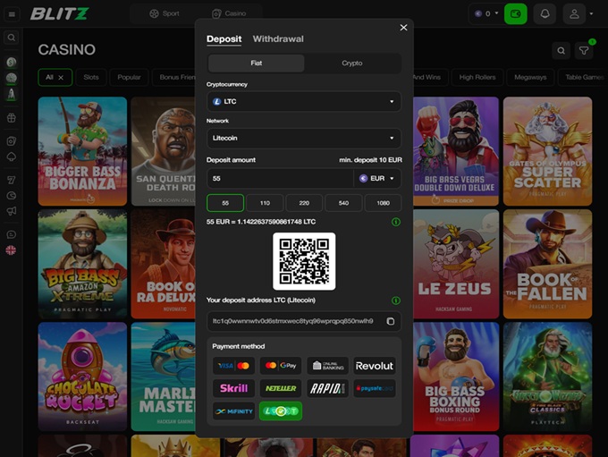 Blitz.Bet Casino screenshot 3