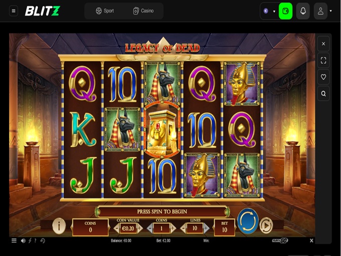 Blitz.Bet Casino screenshot 5