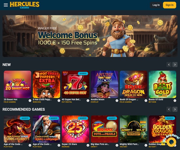 Hercules Casino screenshot 1