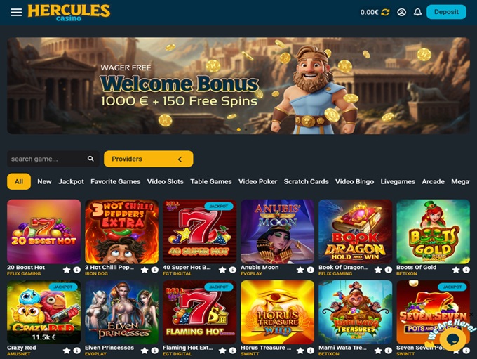 Hercules Casino screenshot 2