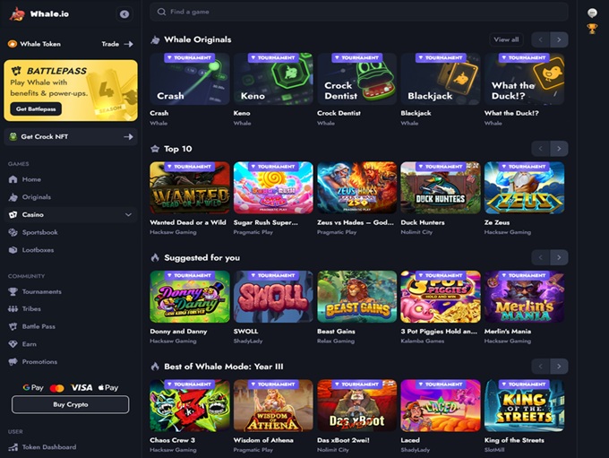 Whale.io screenshot 2