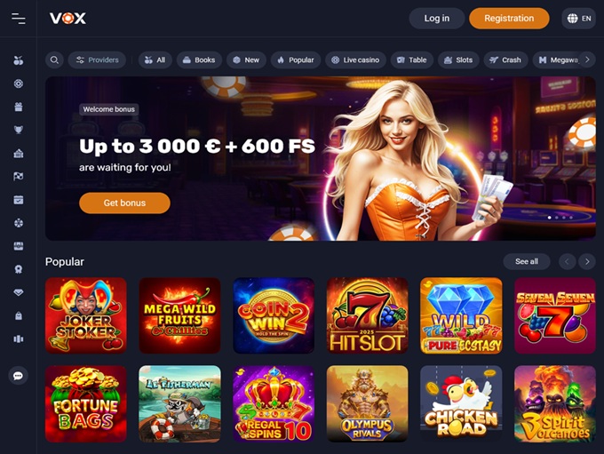 VOX Casino screenshot 1