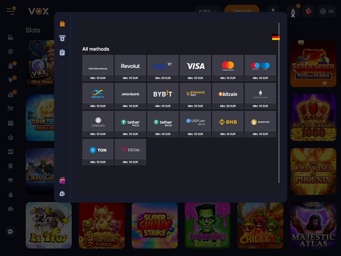 VOX Casino screenshot 3