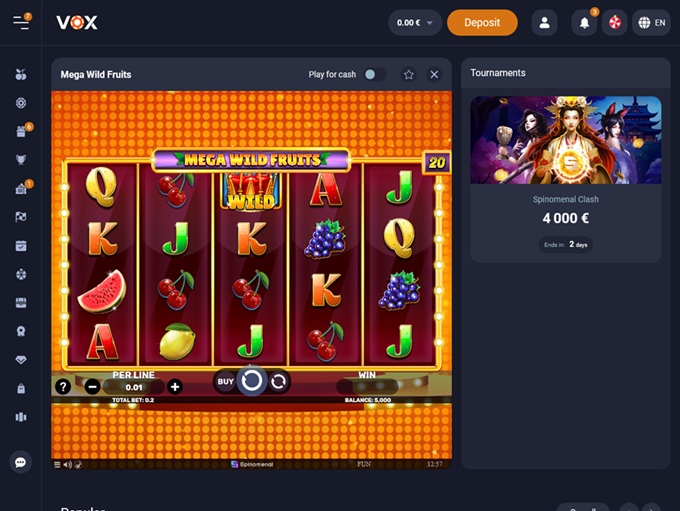 VOX Casino screenshot 4