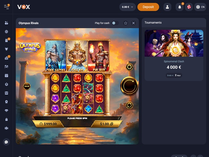 VOX Casino screenshot 5