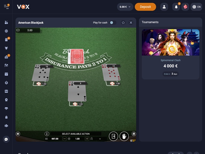 VOX Casino screenshot 6