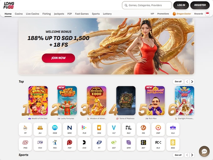 Longfu88 Casino screenshot 1