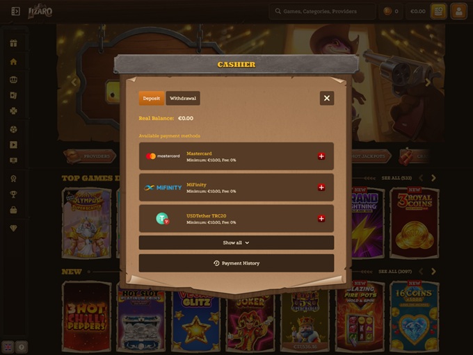 Lizaro Casino screenshot 3