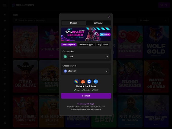 Rollchain Casino screenshot 3