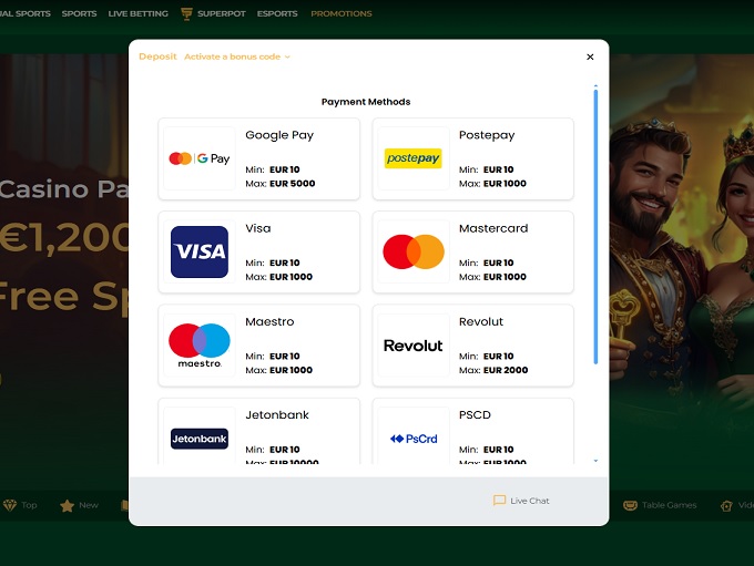 GrandWin Casino screenshot 3