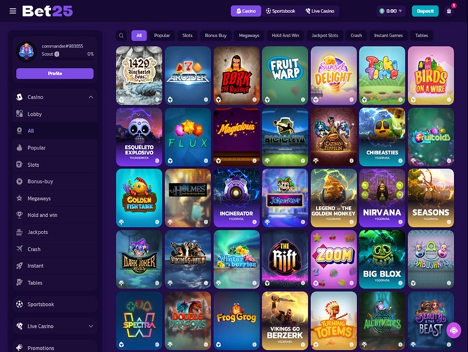 Bet25 screenshot 2
