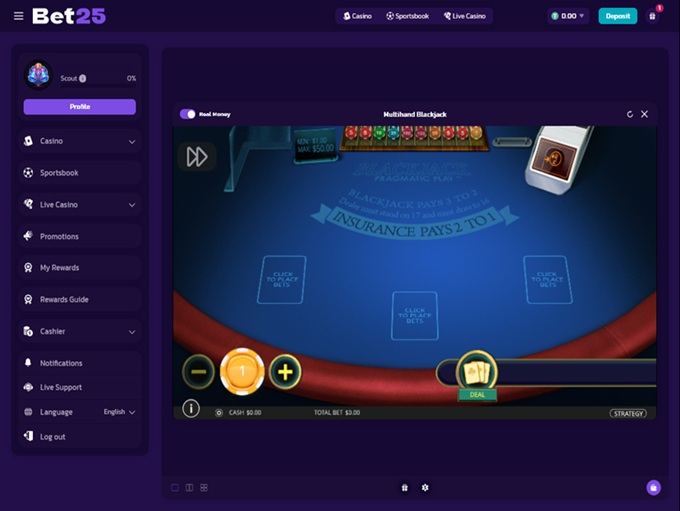 Bet25 screenshot 6